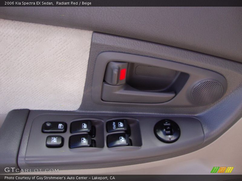 Radiant Red / Beige 2006 Kia Spectra EX Sedan