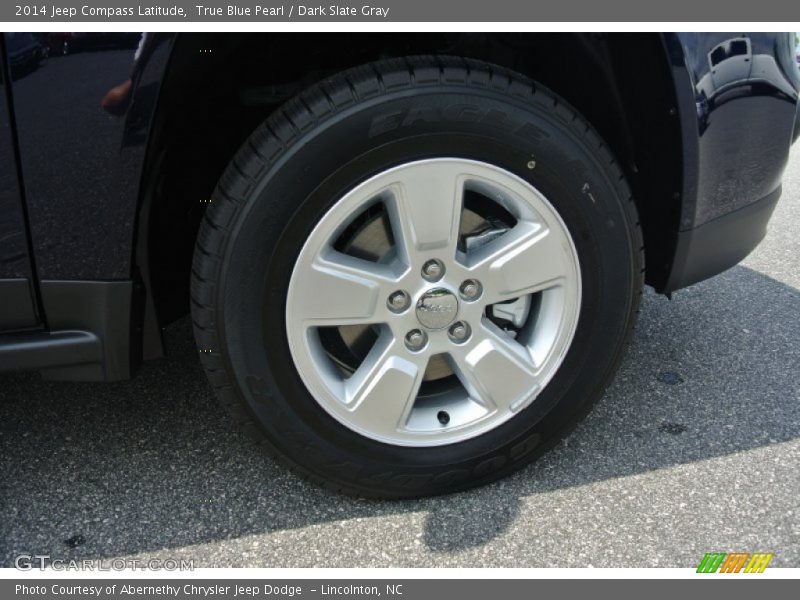 True Blue Pearl / Dark Slate Gray 2014 Jeep Compass Latitude
