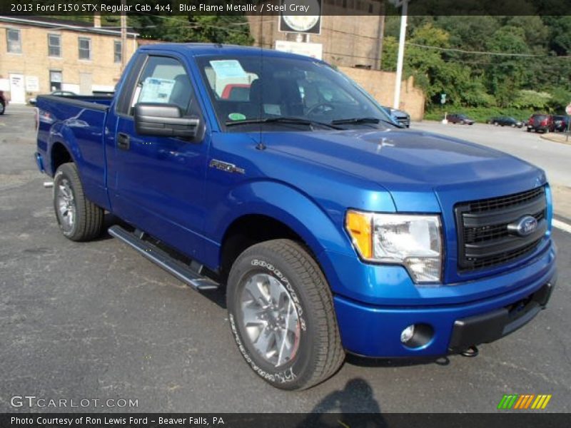 Blue Flame Metallic / Steel Gray 2013 Ford F150 STX Regular Cab 4x4