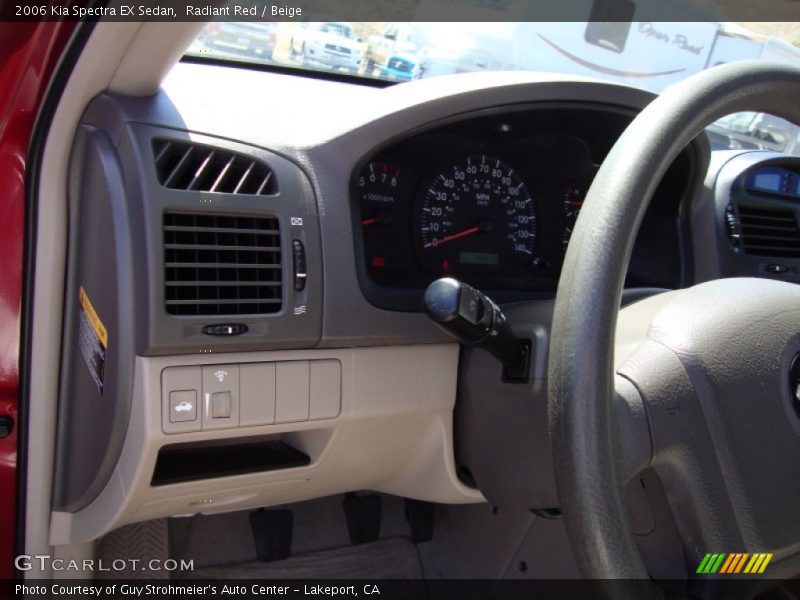 Radiant Red / Beige 2006 Kia Spectra EX Sedan