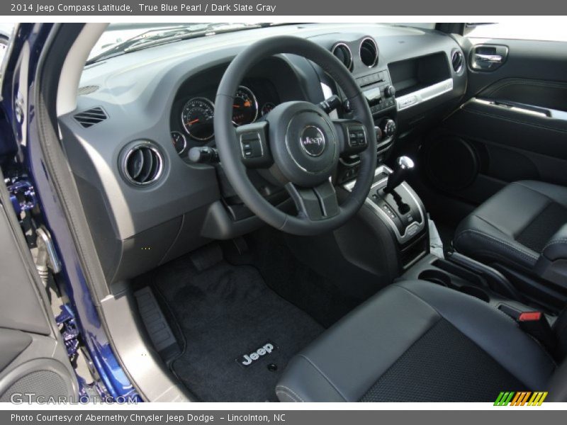 True Blue Pearl / Dark Slate Gray 2014 Jeep Compass Latitude