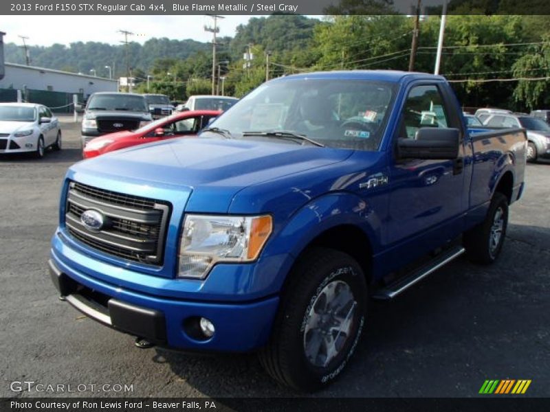 Blue Flame Metallic / Steel Gray 2013 Ford F150 STX Regular Cab 4x4