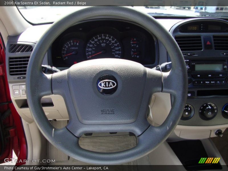 Radiant Red / Beige 2006 Kia Spectra EX Sedan