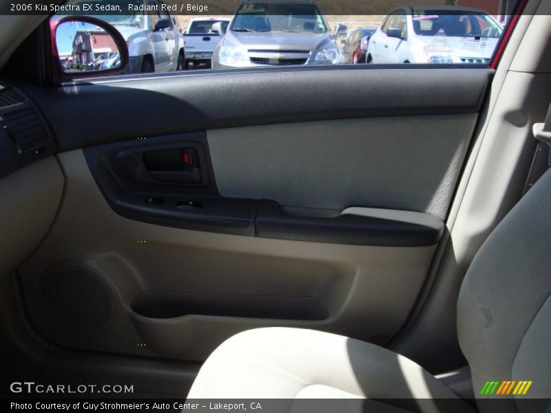 Radiant Red / Beige 2006 Kia Spectra EX Sedan