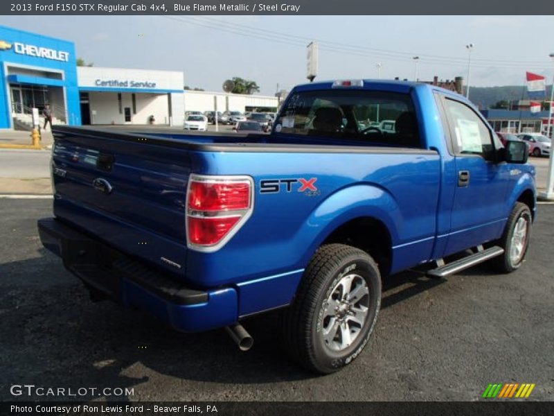 Blue Flame Metallic / Steel Gray 2013 Ford F150 STX Regular Cab 4x4