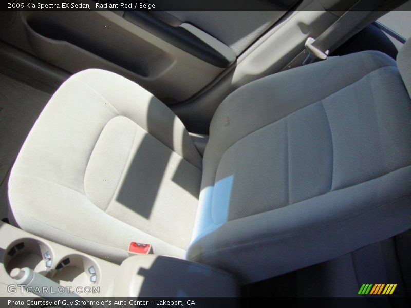 Radiant Red / Beige 2006 Kia Spectra EX Sedan