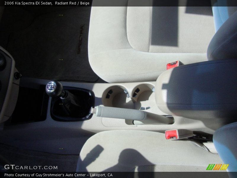 Radiant Red / Beige 2006 Kia Spectra EX Sedan