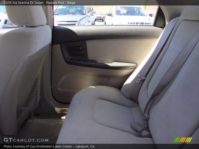 Radiant Red / Beige 2006 Kia Spectra EX Sedan