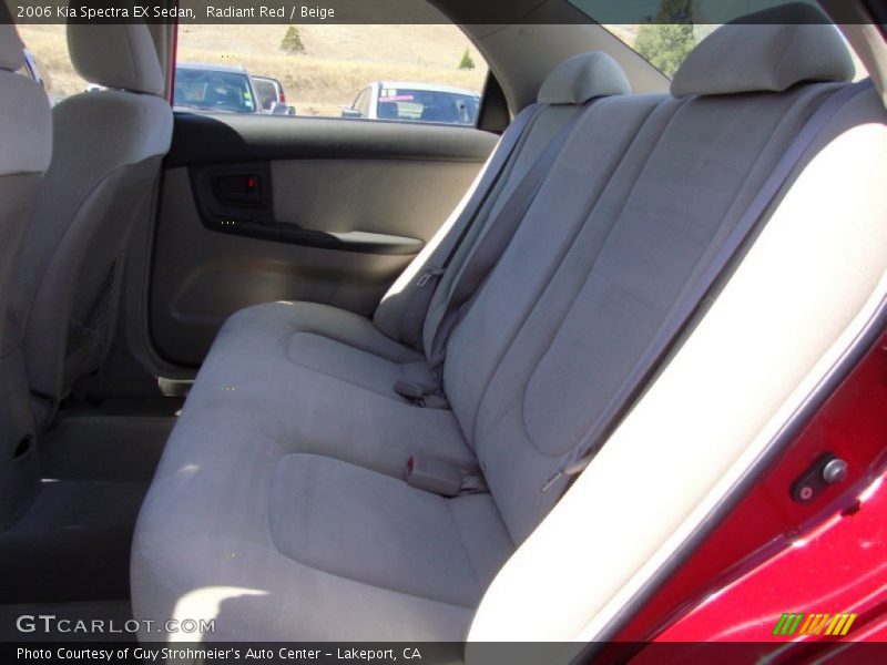 Radiant Red / Beige 2006 Kia Spectra EX Sedan