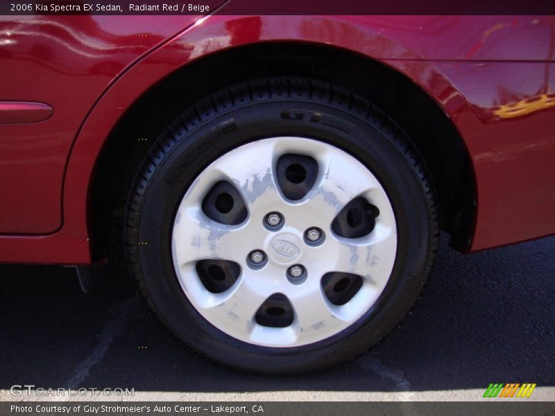 Radiant Red / Beige 2006 Kia Spectra EX Sedan