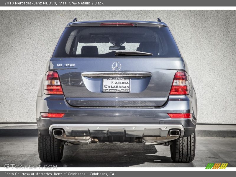 Steel Grey Metallic / Black 2010 Mercedes-Benz ML 350