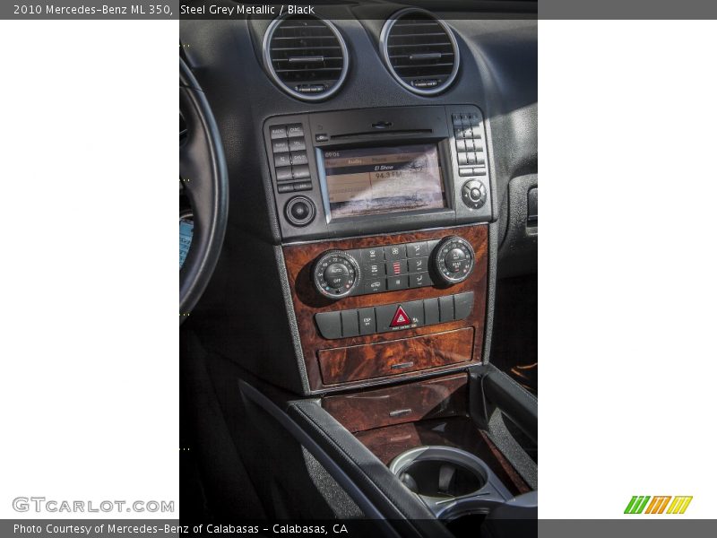 Steel Grey Metallic / Black 2010 Mercedes-Benz ML 350