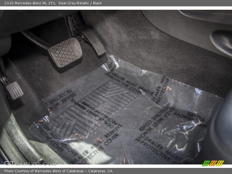 Steel Grey Metallic / Black 2010 Mercedes-Benz ML 350