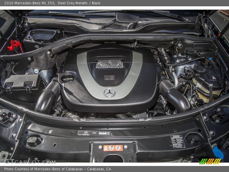 Steel Grey Metallic / Black 2010 Mercedes-Benz ML 350