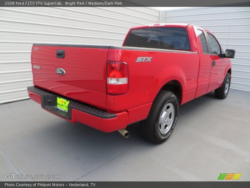 Bright Red / Medium/Dark Flint 2008 Ford F150 STX SuperCab