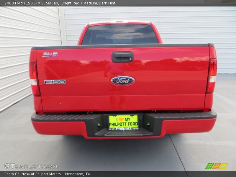 Bright Red / Medium/Dark Flint 2008 Ford F150 STX SuperCab