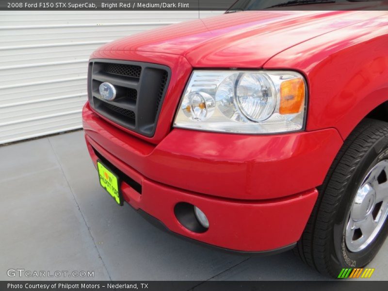 Bright Red / Medium/Dark Flint 2008 Ford F150 STX SuperCab