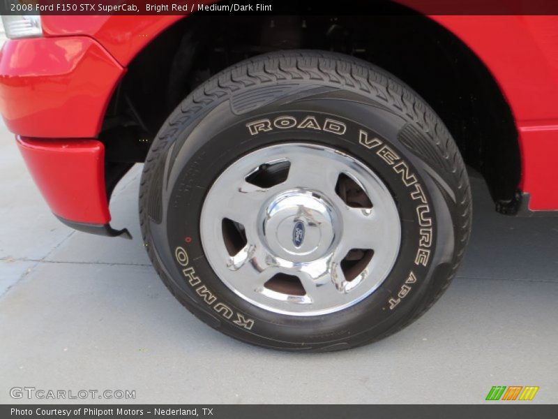 Bright Red / Medium/Dark Flint 2008 Ford F150 STX SuperCab