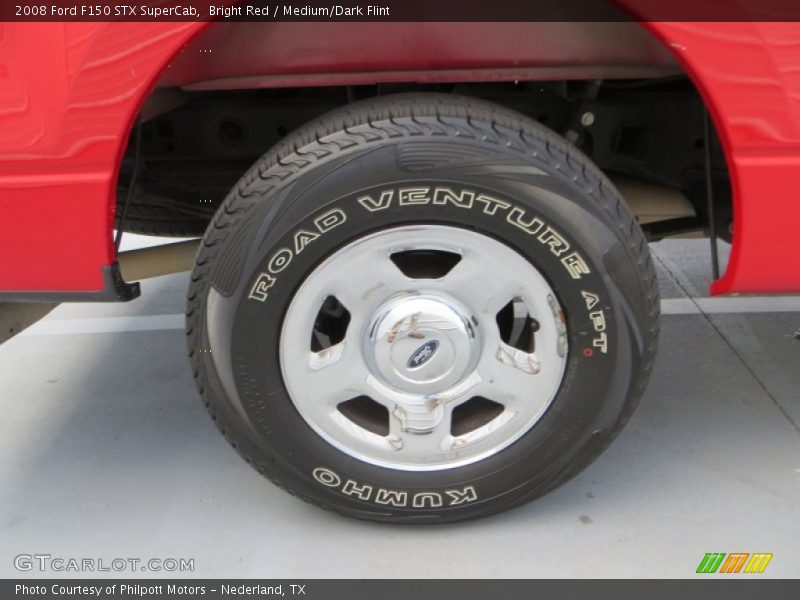 Bright Red / Medium/Dark Flint 2008 Ford F150 STX SuperCab