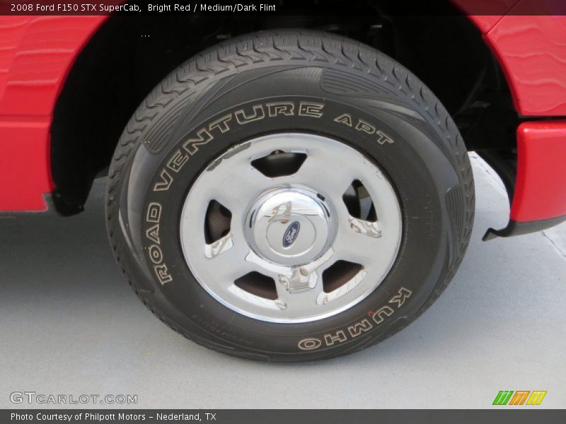 Bright Red / Medium/Dark Flint 2008 Ford F150 STX SuperCab