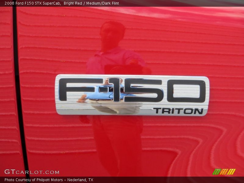 Bright Red / Medium/Dark Flint 2008 Ford F150 STX SuperCab