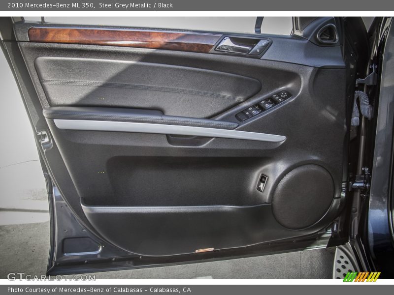 Steel Grey Metallic / Black 2010 Mercedes-Benz ML 350