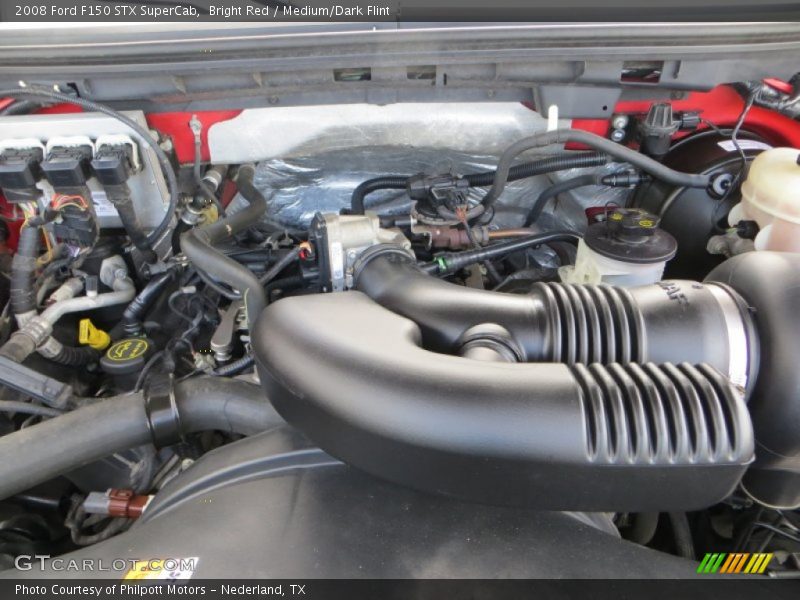 Bright Red / Medium/Dark Flint 2008 Ford F150 STX SuperCab