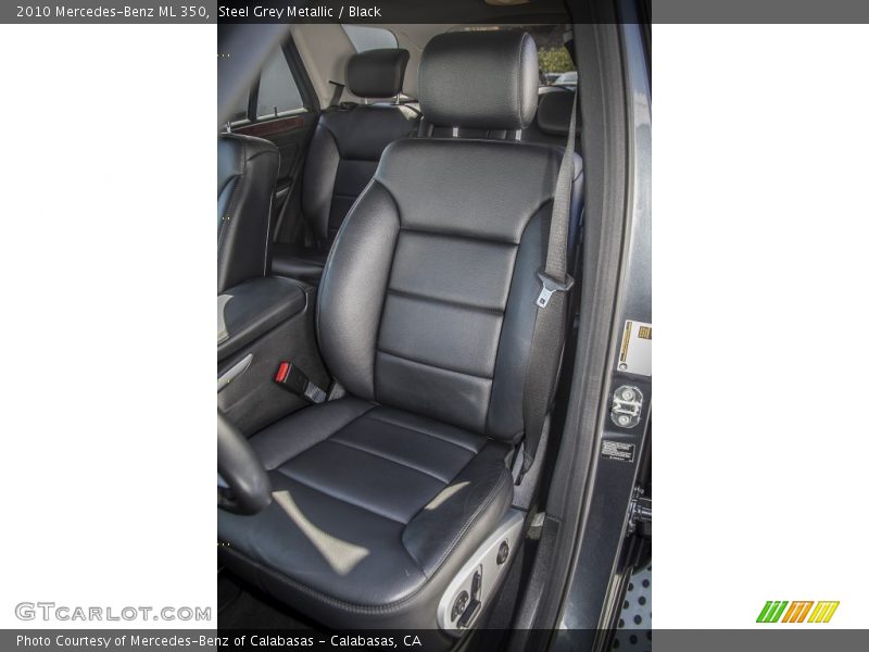 Steel Grey Metallic / Black 2010 Mercedes-Benz ML 350