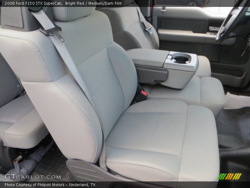 Bright Red / Medium/Dark Flint 2008 Ford F150 STX SuperCab