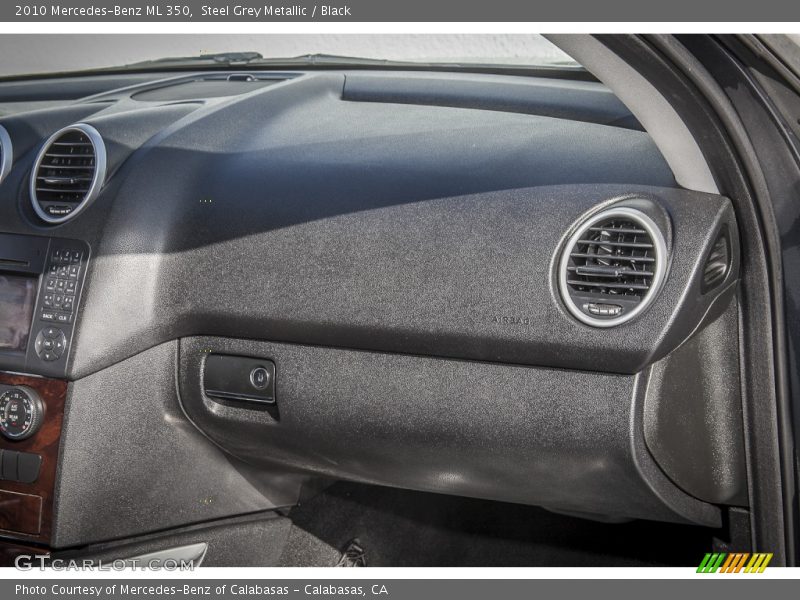 Steel Grey Metallic / Black 2010 Mercedes-Benz ML 350
