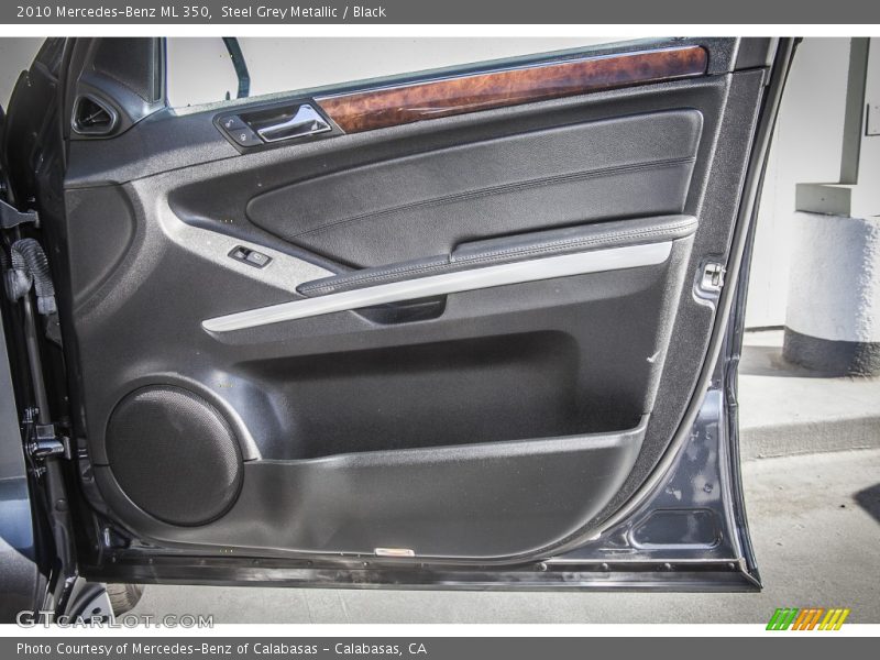 Steel Grey Metallic / Black 2010 Mercedes-Benz ML 350
