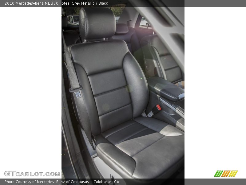 Steel Grey Metallic / Black 2010 Mercedes-Benz ML 350