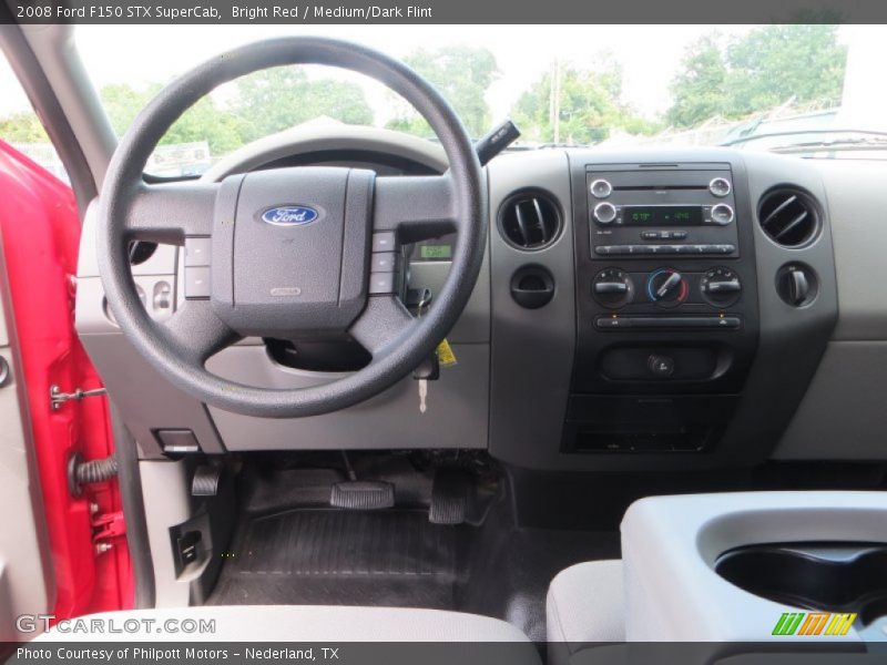 Bright Red / Medium/Dark Flint 2008 Ford F150 STX SuperCab