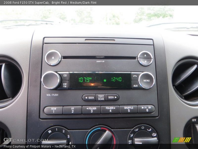 Bright Red / Medium/Dark Flint 2008 Ford F150 STX SuperCab