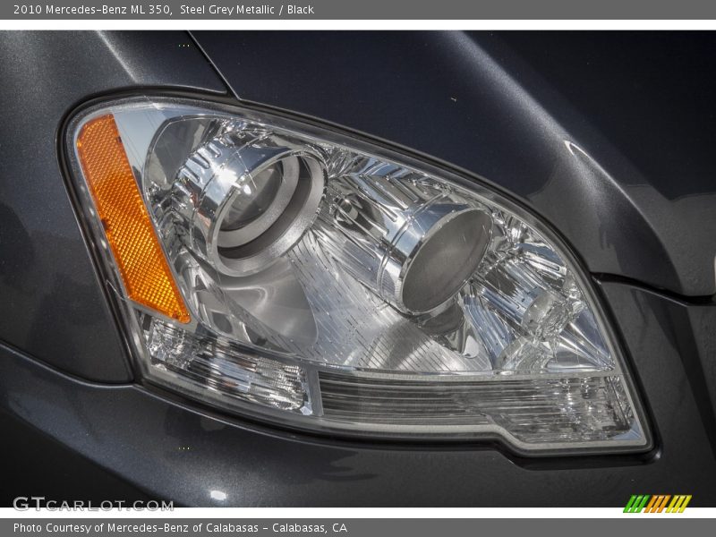 Steel Grey Metallic / Black 2010 Mercedes-Benz ML 350