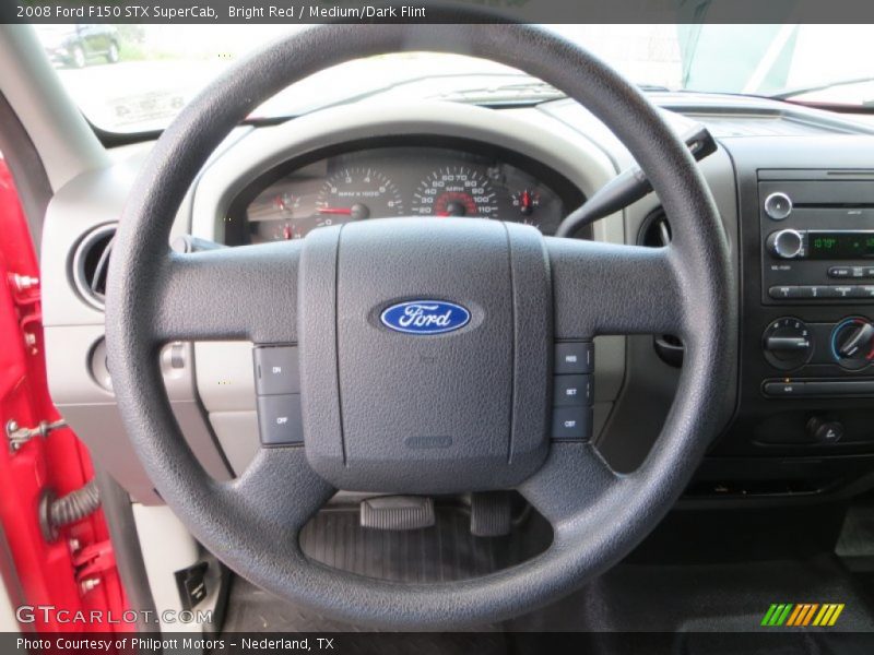 Bright Red / Medium/Dark Flint 2008 Ford F150 STX SuperCab