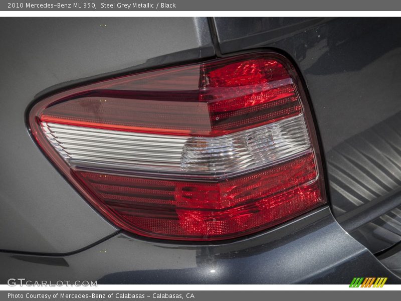 Steel Grey Metallic / Black 2010 Mercedes-Benz ML 350