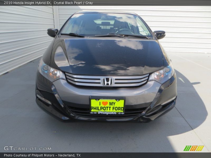 Crystal Black Pearl / Gray 2010 Honda Insight Hybrid EX