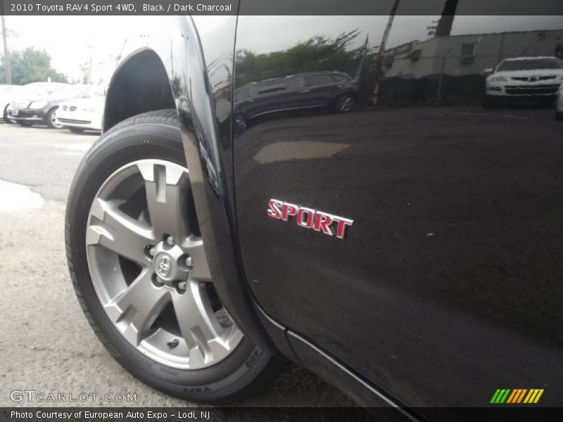 Black / Dark Charcoal 2010 Toyota RAV4 Sport 4WD
