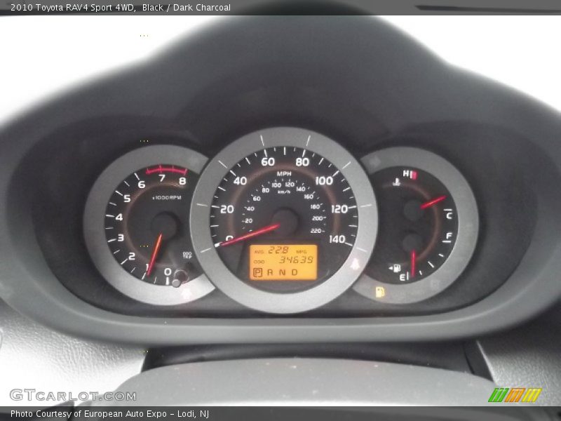 Black / Dark Charcoal 2010 Toyota RAV4 Sport 4WD
