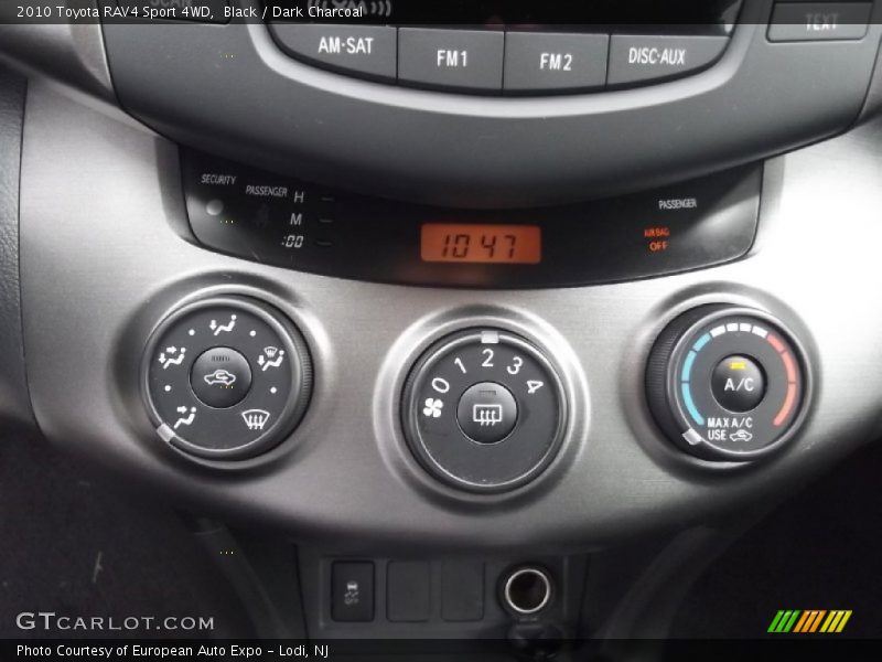 Black / Dark Charcoal 2010 Toyota RAV4 Sport 4WD