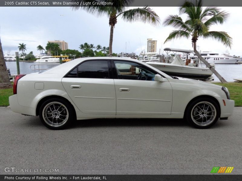 White Diamond / Light Gray/Ebony 2005 Cadillac CTS Sedan