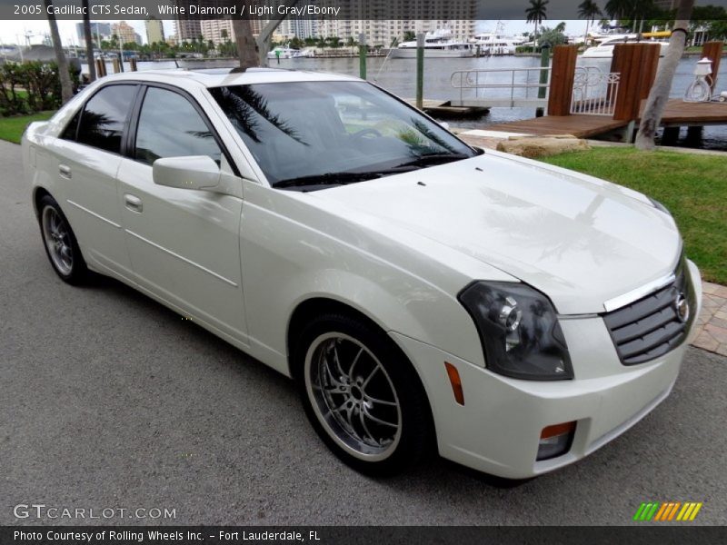 White Diamond / Light Gray/Ebony 2005 Cadillac CTS Sedan