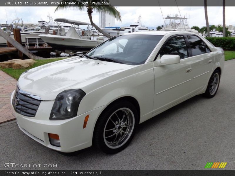 White Diamond / Light Gray/Ebony 2005 Cadillac CTS Sedan