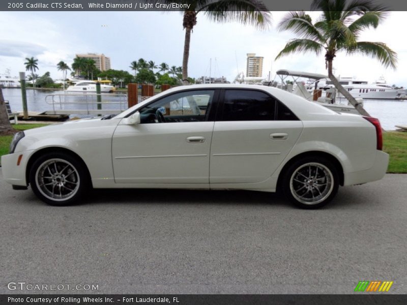 White Diamond / Light Gray/Ebony 2005 Cadillac CTS Sedan