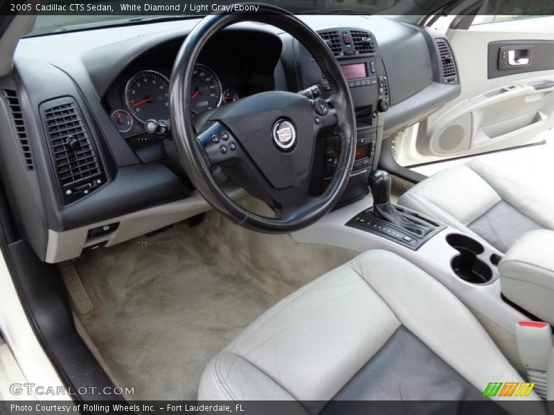White Diamond / Light Gray/Ebony 2005 Cadillac CTS Sedan