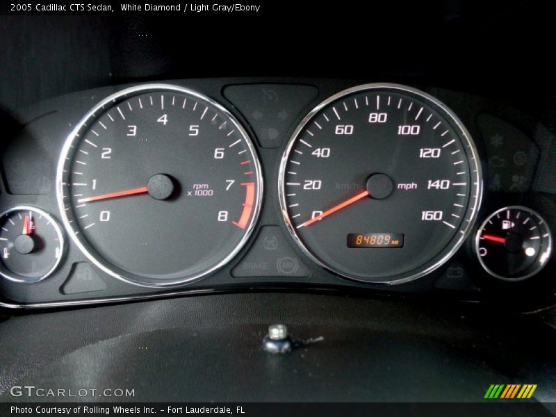 White Diamond / Light Gray/Ebony 2005 Cadillac CTS Sedan
