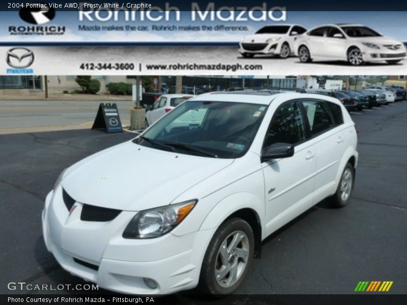 Frosty White / Graphite 2004 Pontiac Vibe AWD
