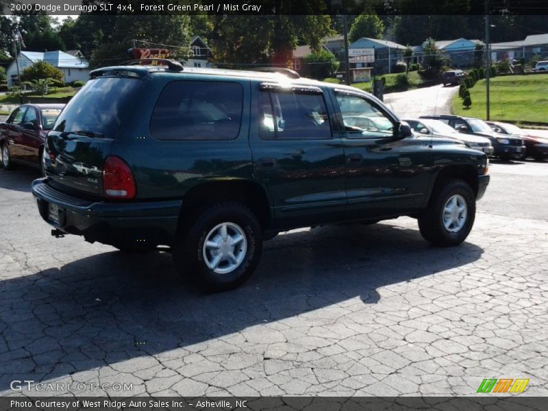Forest Green Pearl / Mist Gray 2000 Dodge Durango SLT 4x4