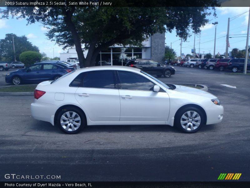 Satin White Pearl / Ivory 2009 Subaru Impreza 2.5i Sedan